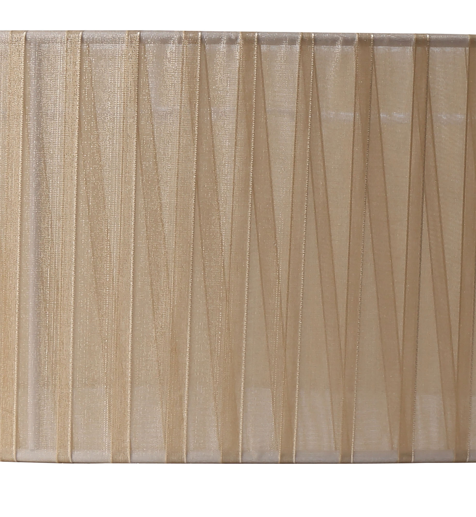 Banyan 3 Light Multi Arm Pendant With 45cm x 15cm Organza Shade Antique Brass/Soft Bronze DK0869  Deco Banyan AB SB